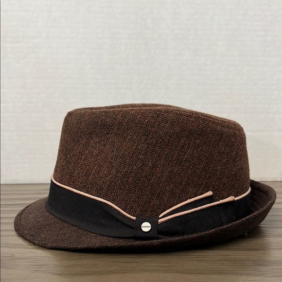 STETSON WOOL ALL AMERICAN FEDORA HAT - Picture 1 of 16